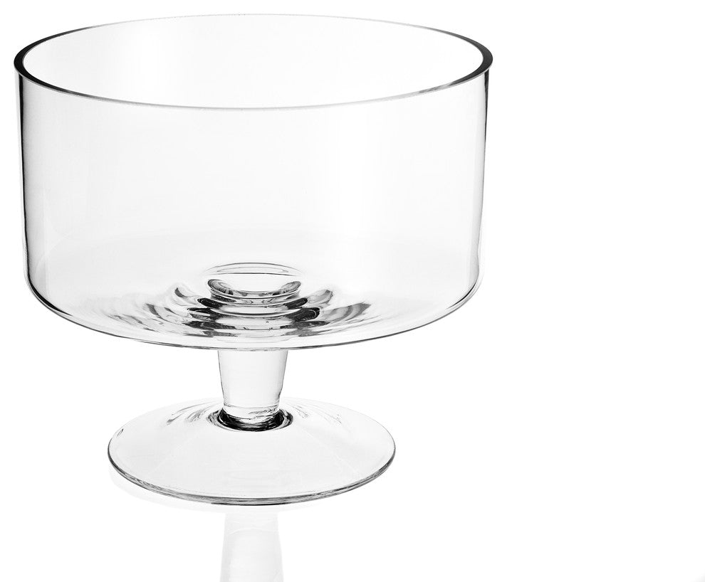 Badash S427 Lexington Mouth Blown Glass Trifle Bowl D9xH7.5"