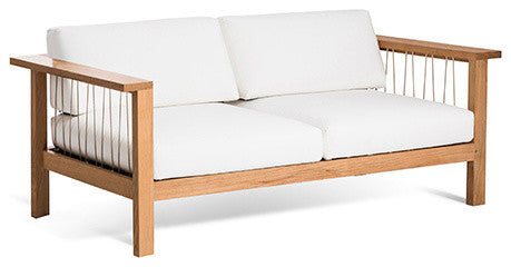 OASIQ MARO 2 Seater Sofa, Charcoal Chine