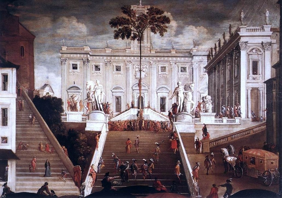 Agostino Tassi Competition on the Capitoline Hill Wall Decal