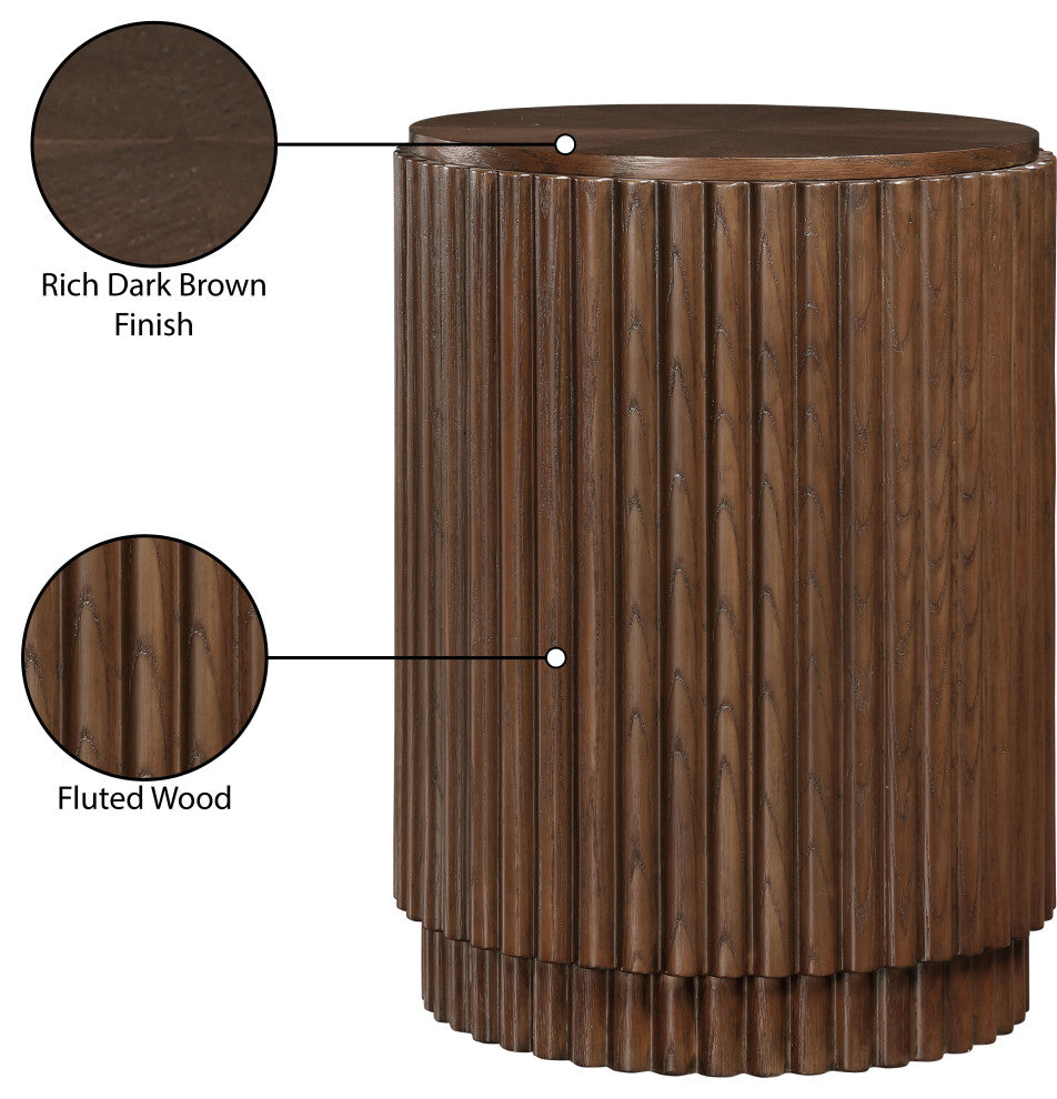 Ronin End Table, Brown