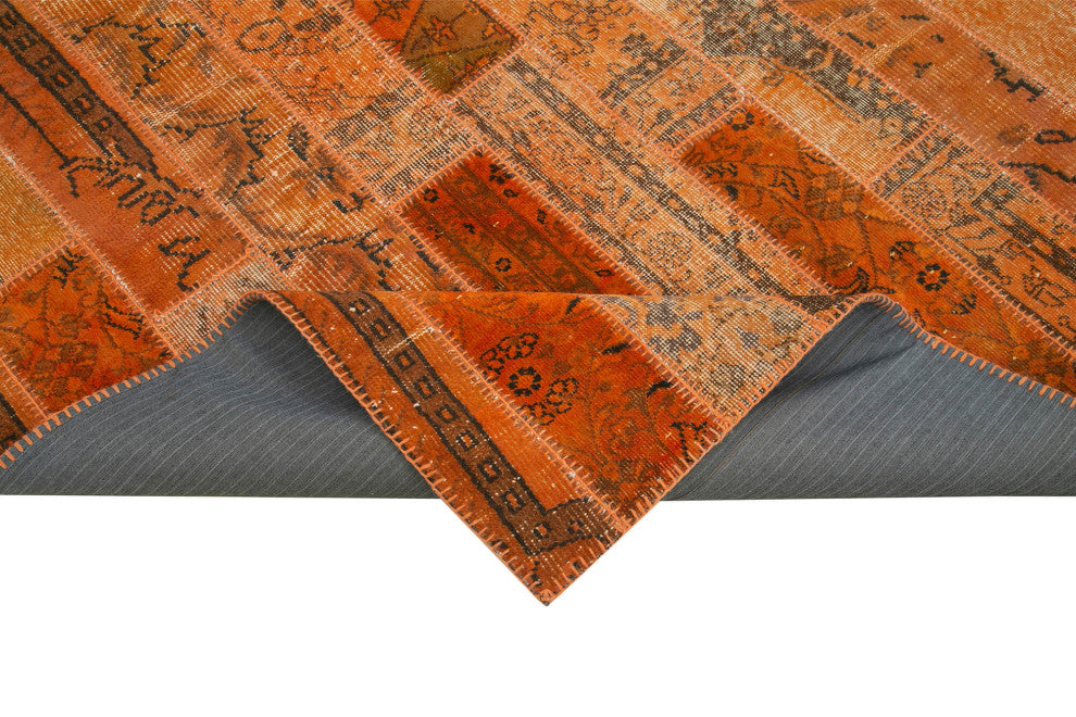 Rug N Carpet - Handwoven Oriental 6' 8" x 10' 0" Antique Patchwork Area Rug