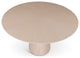 Modern Brazilian Mona Wooden Top Round Dining Table Nevoa