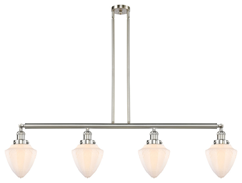 Innovations 214-SN-G661-7-LED 4 Light Island Light, Brushed Satin Nickel