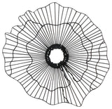 Black Wire Flower Wall Decor