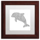 Filippo Cardu 'Spirit Animals 8' Art, Wood Frame, White Mat, 11x11