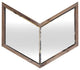 23" Brown Novelty Framed Accent Mirror
