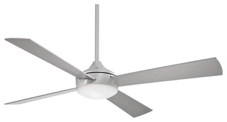 MinkaAire Aluma LED Aluma 52" 4 Blade Indoor LED Ceiling Fan - Brushed Aluminum