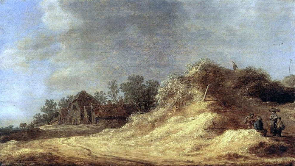 Jan Josephszoon Van Goyen Dunes, 15"x30" Gallery Wrapped Canvas Print