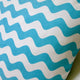 Kids Indoor Wave Canvas In Hot Pink Or Aqua 20x20 Throw Pillow