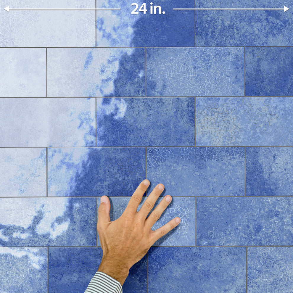 Myst Blue Lava Ceramic Wall Tile