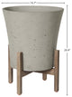 Patio 16" Wide Large Standing Pot