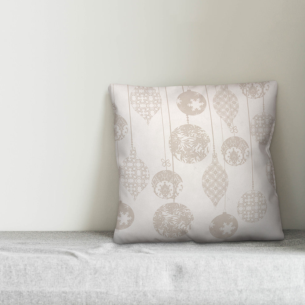 Vintage Ornaments 20"x20" Throw Pillow