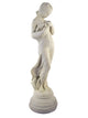 Vintage European-Style 'Gentle Grace' Girl Cast Stone Garden Statue