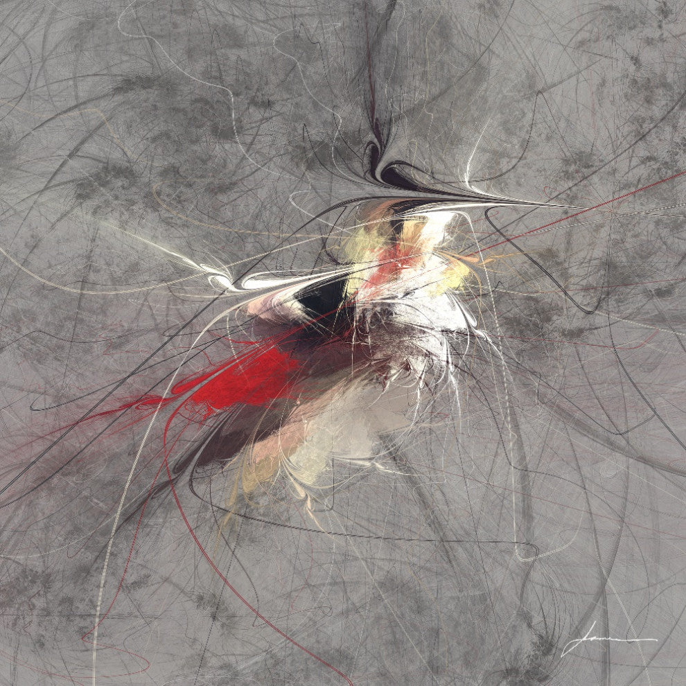 "Paint Swirl I" Fine Art Giant Canvas Print, 54"x54"