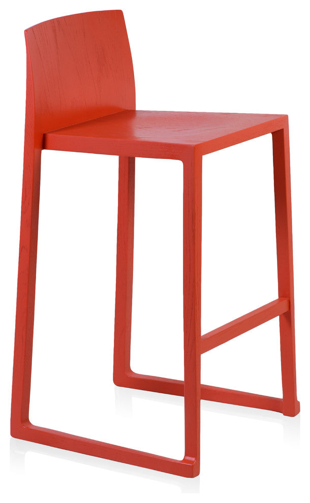 Hanna Counter Stool, 25.5" Seat Height, Red