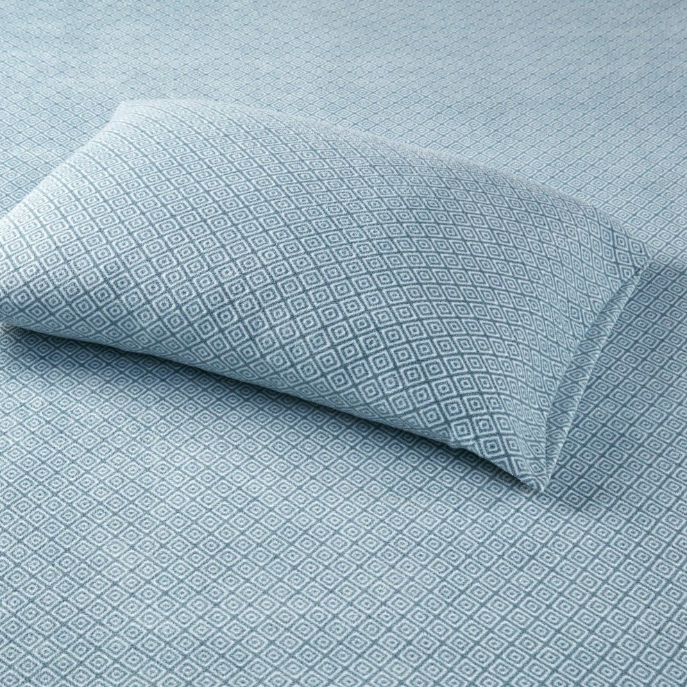 True North by Sleep Philosophy Knitted Micro Fleece Printed Sheet Set, Twin