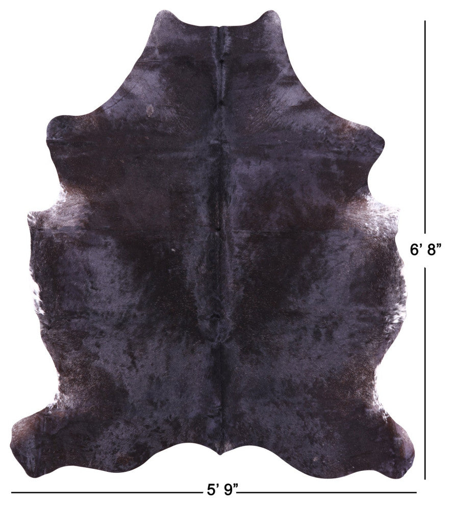 6' 8" X 5' 9" Natural Cowhide Rug C1819