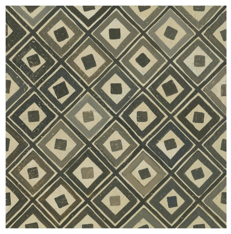 "Diagonal Squares" Digital Paper Print by Kathrine Lovell, 26"x26"