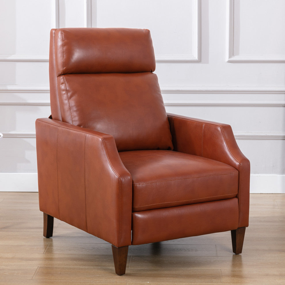 Balantyne Push Back Recliner, Caramel