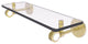 Clearview 16" Glass Shelf with Dotted Accents, Satin Brass