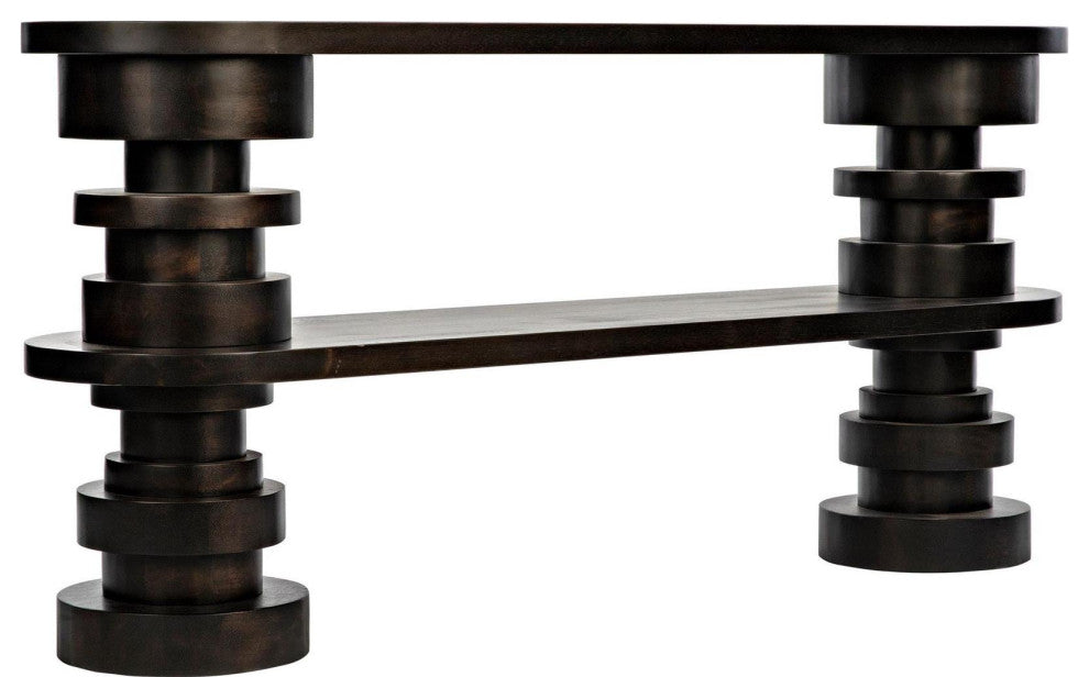 Fuller Ebony Walnut Veneer Console