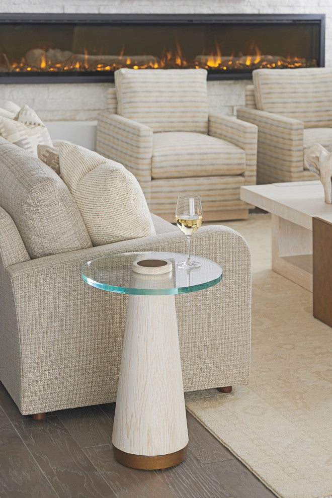 Castlewood Glass Top Accent Table