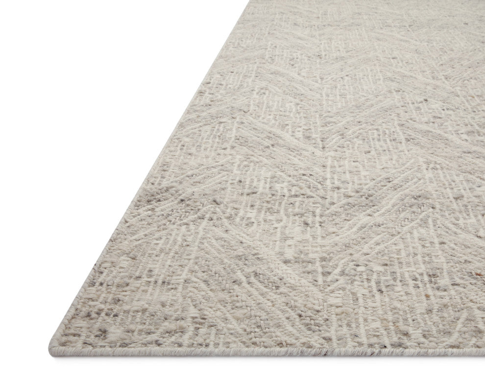 Loloi Raven Silver / Ivory 7'-9" x 9'-9" Area Rug