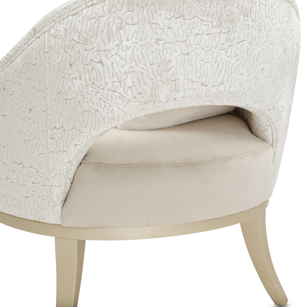 Yvette Accent Chair - Porcini/Champagne