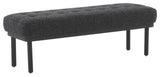 Olivia Black Boucle Bench