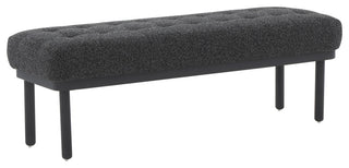 Olivia Black Boucle Bench
