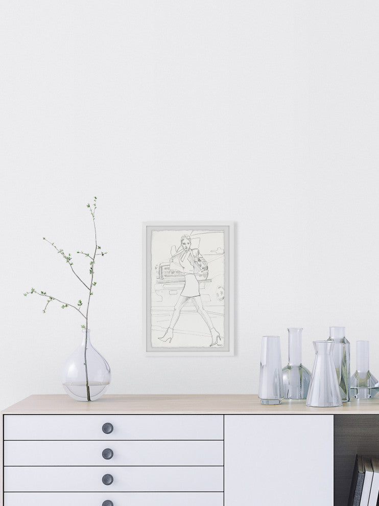 "Boots on Point" Framed Painting Print, 16"x24"