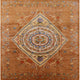 Ahgly Company Indoor Square Mid-Century Modern Area Rugs, 6' Square