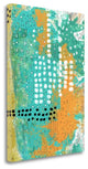 "Orange And Green Abstract" By Sarah Ogren, Giclee Print on Gallery Wrap Canvas