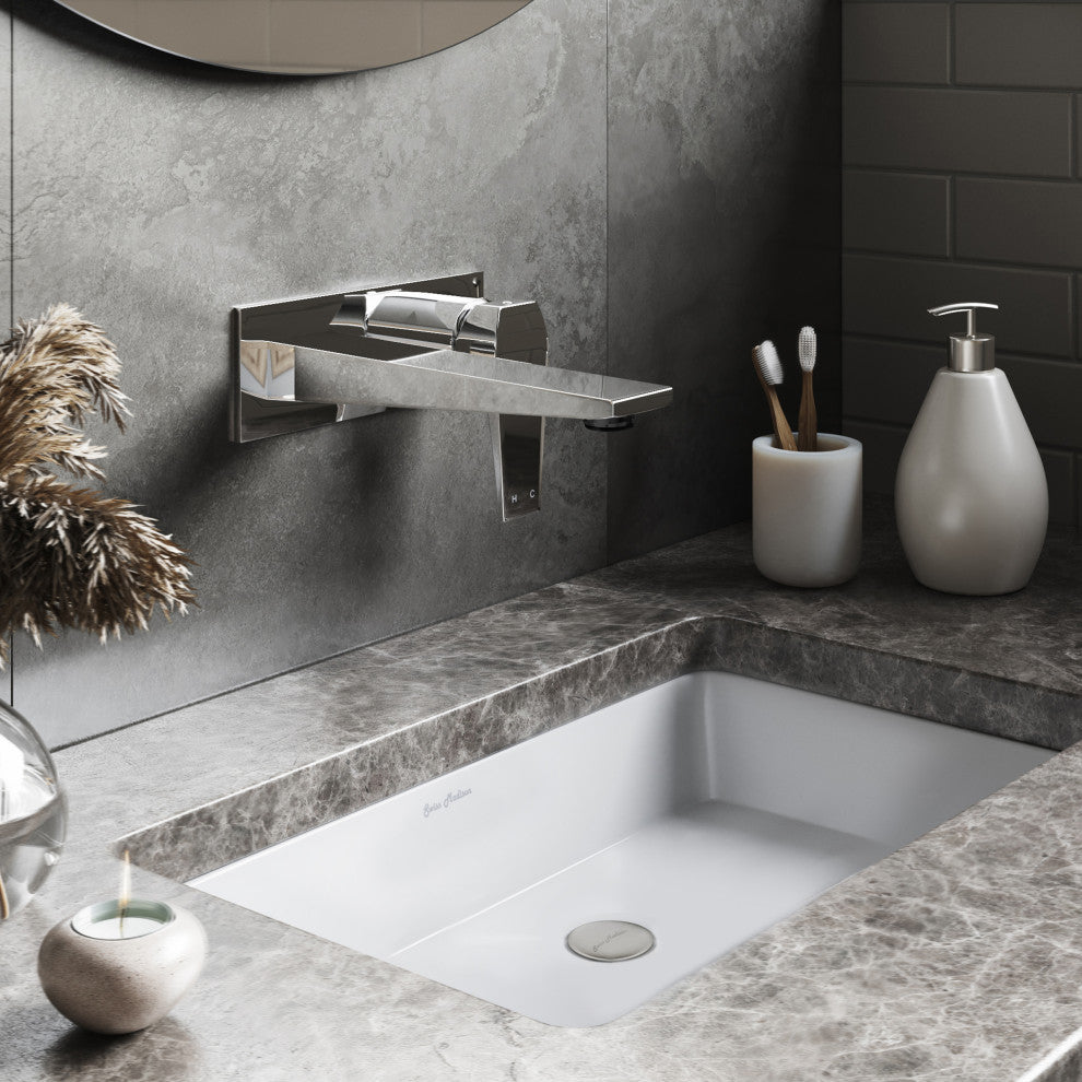Voltaire Single-Handle, Wall-Mount, Bathroom Faucet, Chrome
