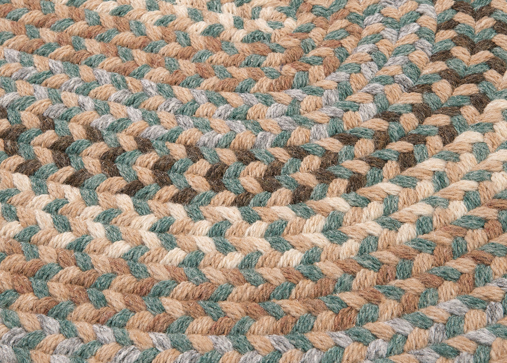 Boston Common BC54 Driftwood Teal Traditional Area Rug, Round 10'x10'