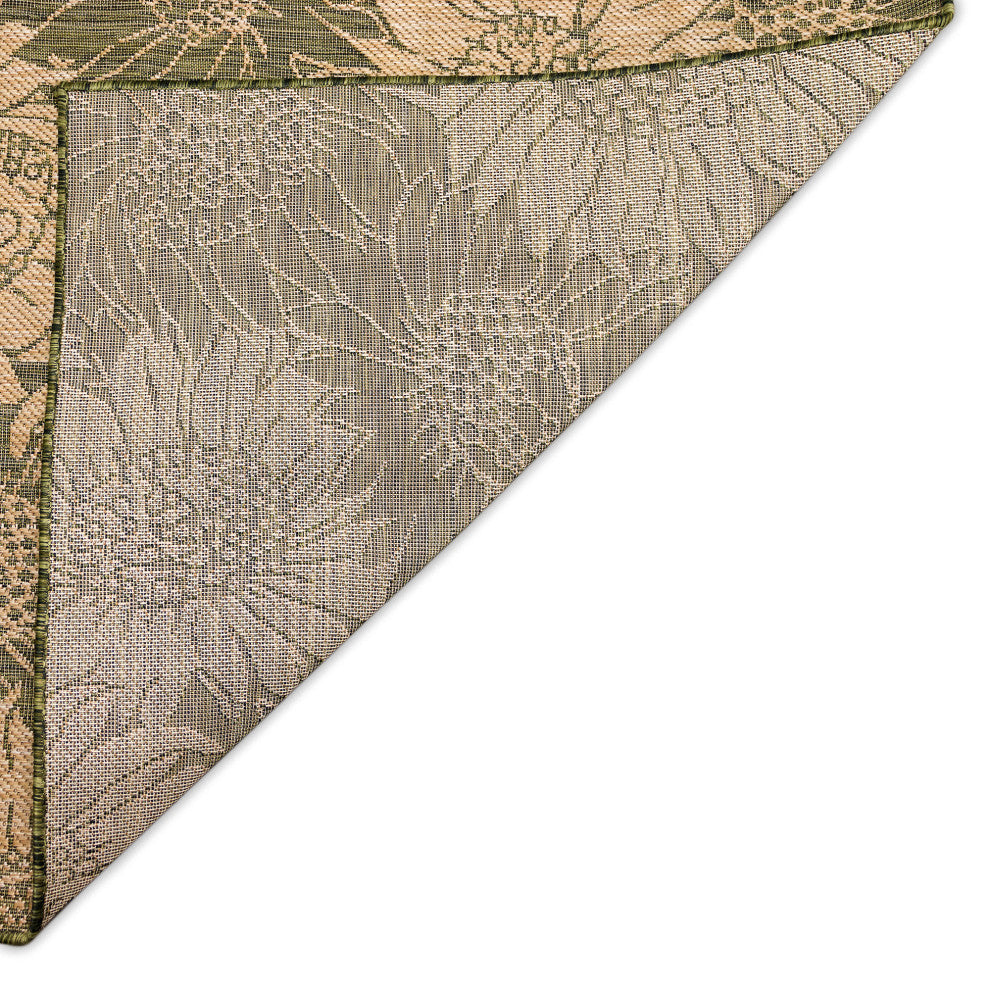 Carmel Sunflower Field Indoor/Outdoor Rug, Green, 6'6"x9'3"