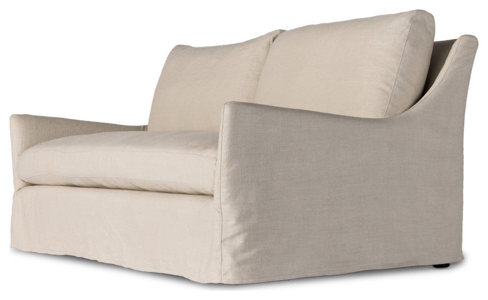 Monette Slipcover Sofa-94"-Natural