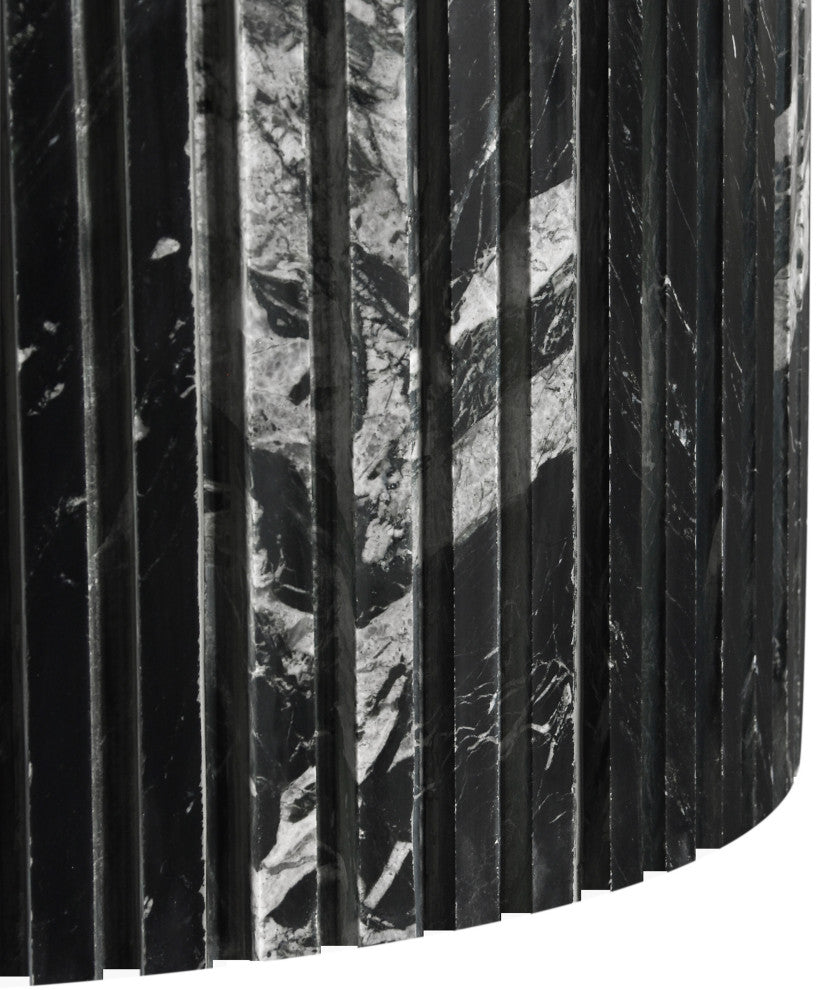 Genoa Marble Dining Table, Black