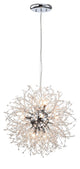Silvia 8-Light Chrome Firework Chandelier