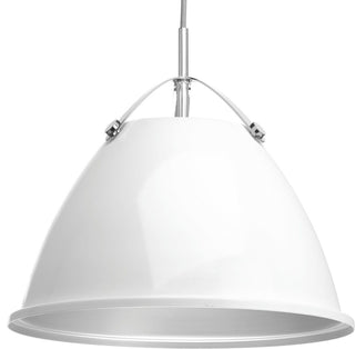 Tre Collection 1-Light Pendant, White