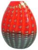 Greece Oval Vase Red