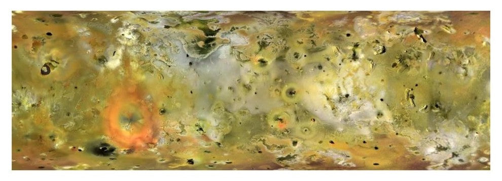 "Surface of Io Composite from Gallileo Mission" Paper Print by NASA, 74"x26"