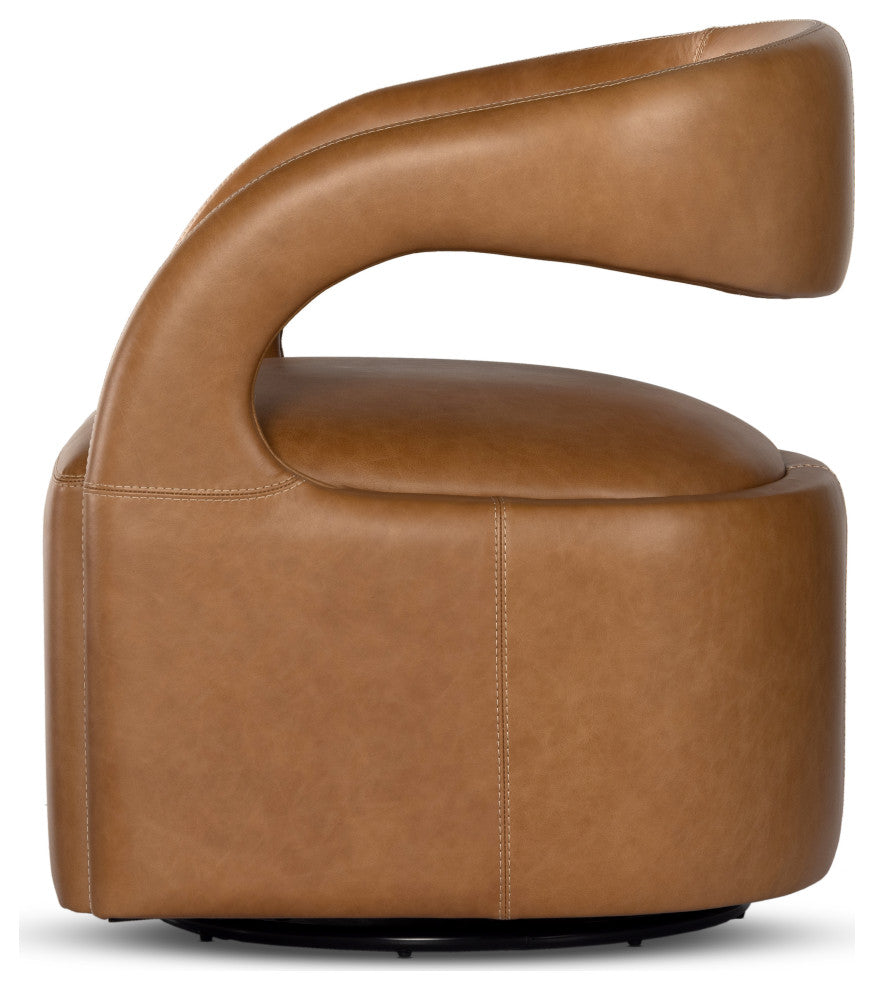 Hawkins Swivel Chair-Sonoma Butterscotch