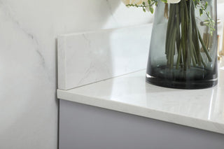 48" Single Bathroom Vanity, Gray, With Backsplash