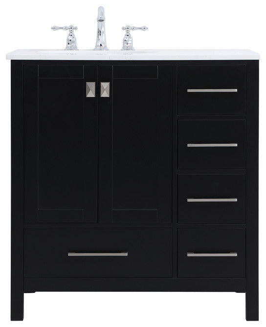Isabel Black 32" Single Sink Bathroom Vanity