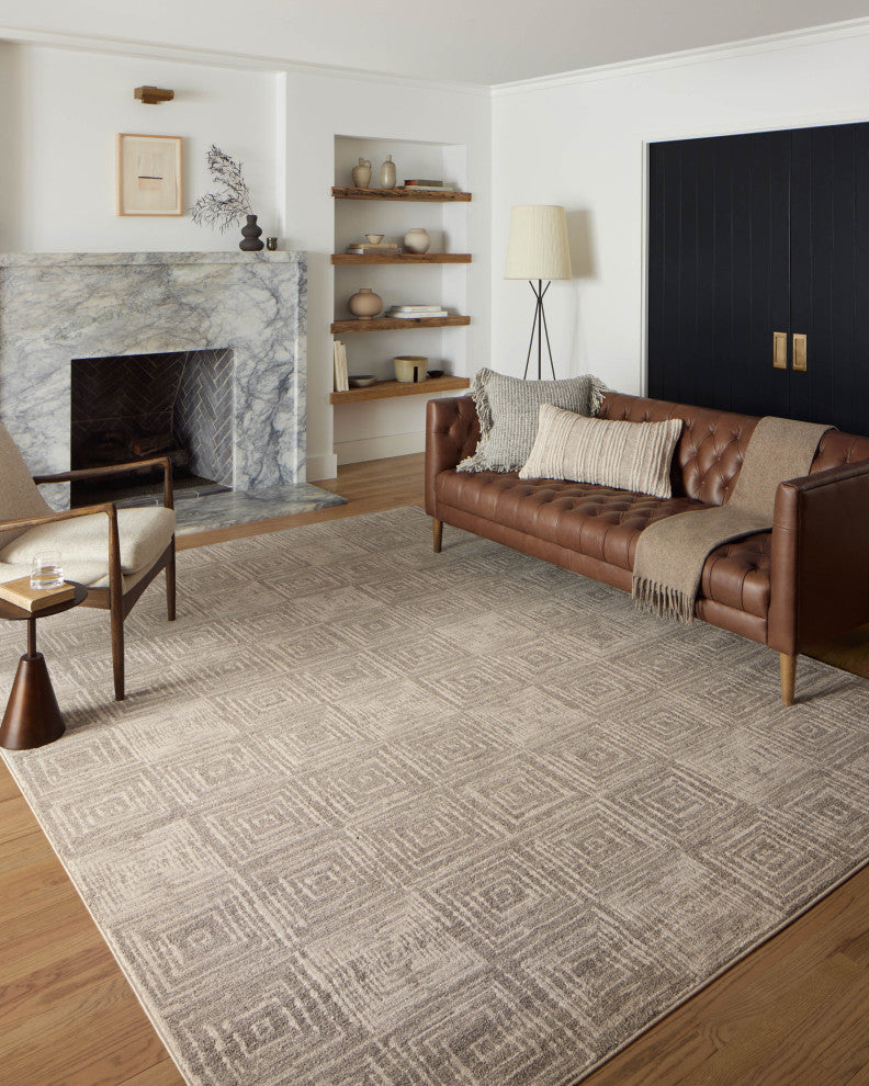 Loloi II Darby Beige / Grey 18" x 18" Sample Rug