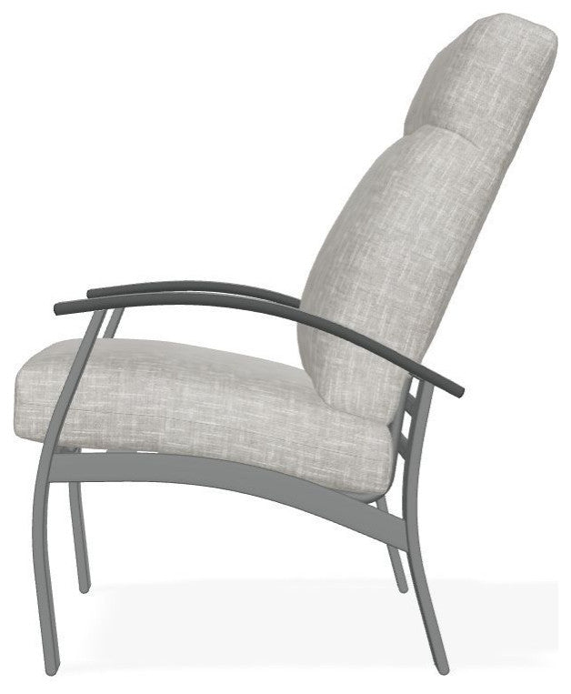 Belle Isle Cushion Outdoor Armchair, Hither Pewter/Graphite