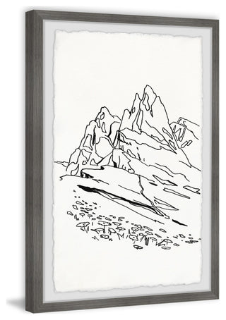 "Conquer the Peak" Framed Painting Print, 12x18