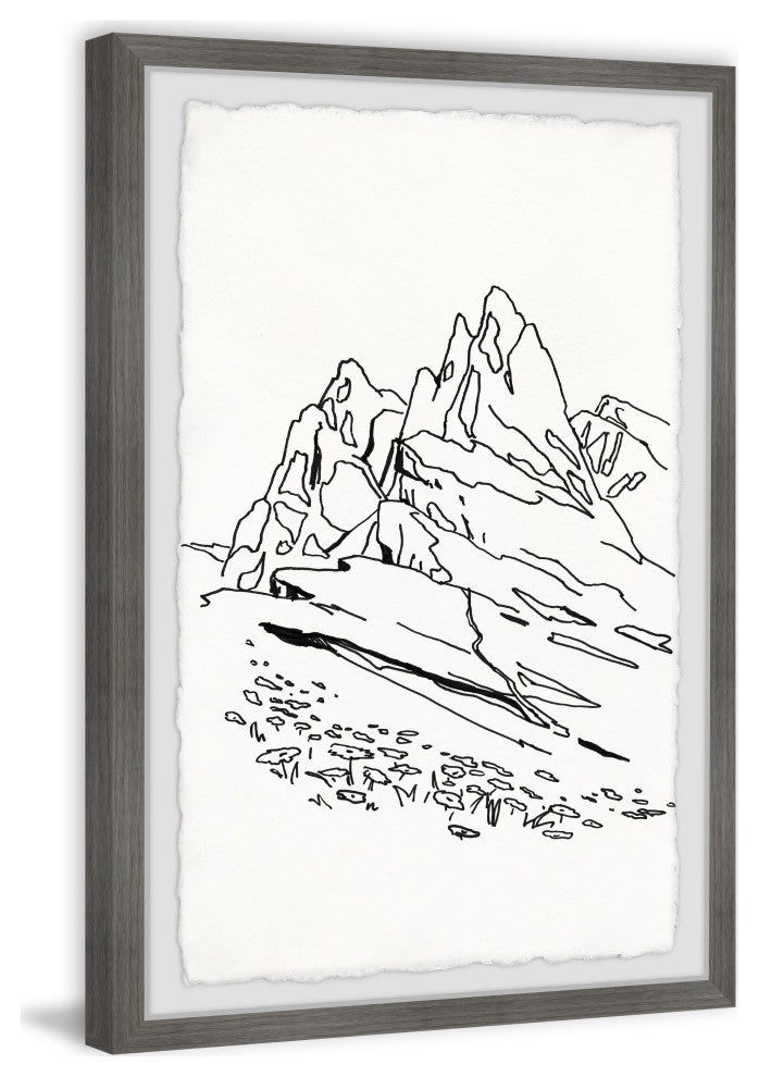 "Conquer the Peak" Framed Painting Print, 12x18