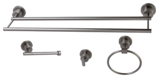 Kingston Brass 4-Piece Bathroom Accessory Set, Brushed Nickel